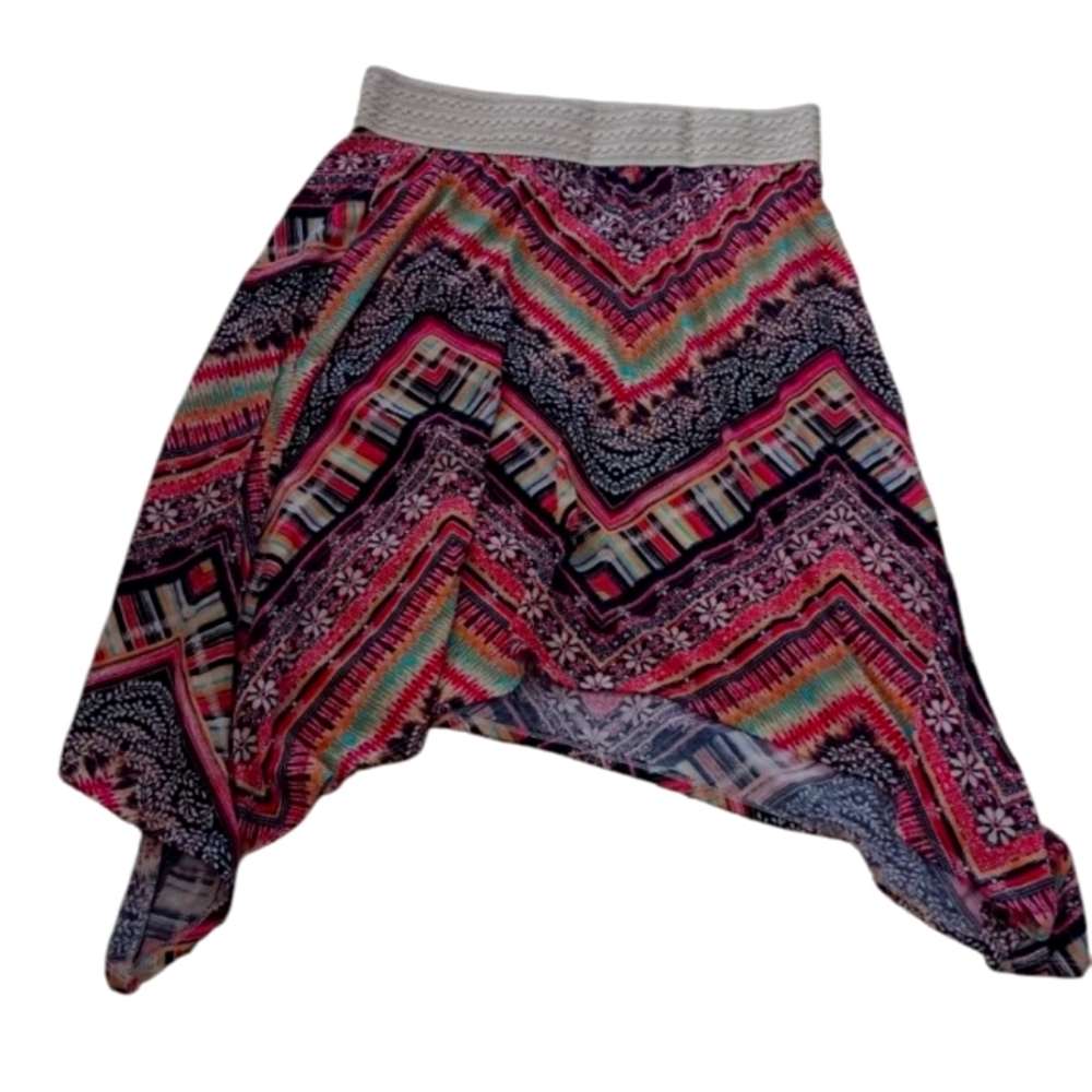 Maurice's Shark Bite Multi Color Skirt SZ XL